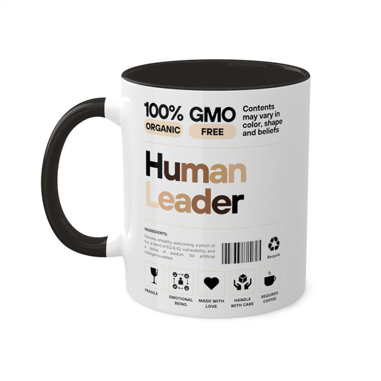 Human Leader of Human Leaders Ingredients Colorful Mug, 11oz